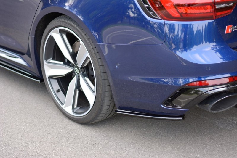 Zijdiffusers Audi RS4 B9 Avant Maxton Glanzend Zwart