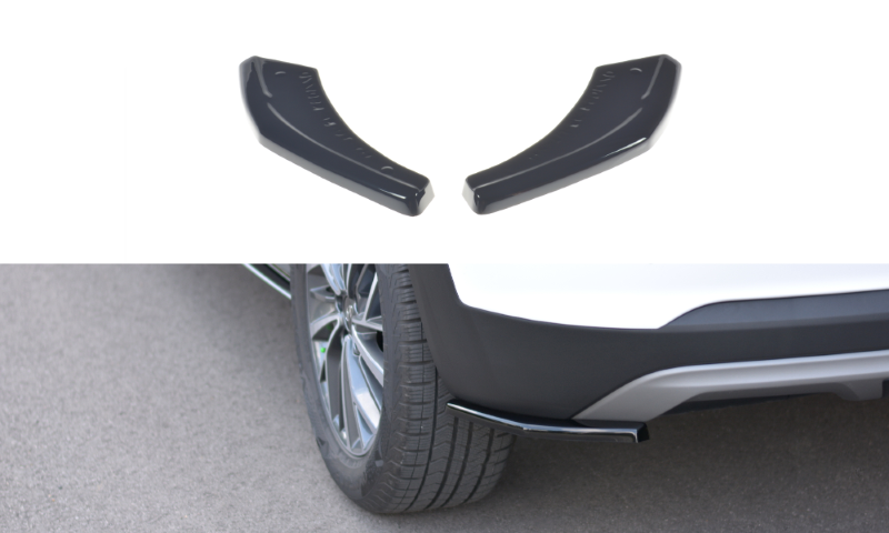 Achterzij Spoilers Hyundai Tiburon MK.3 Facelift Glanzend Zwart