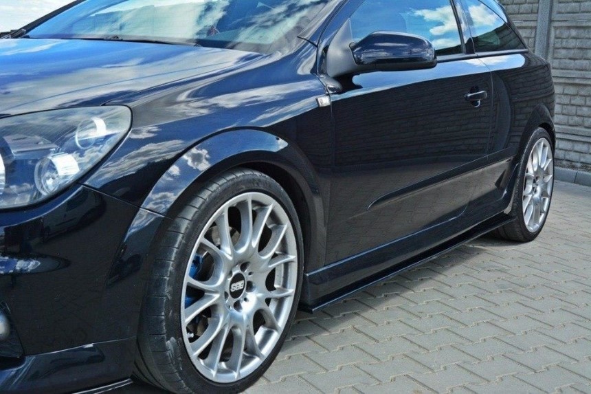 Zijskirts Opel Astra H OPC/VXR Maxton Design glans zwart