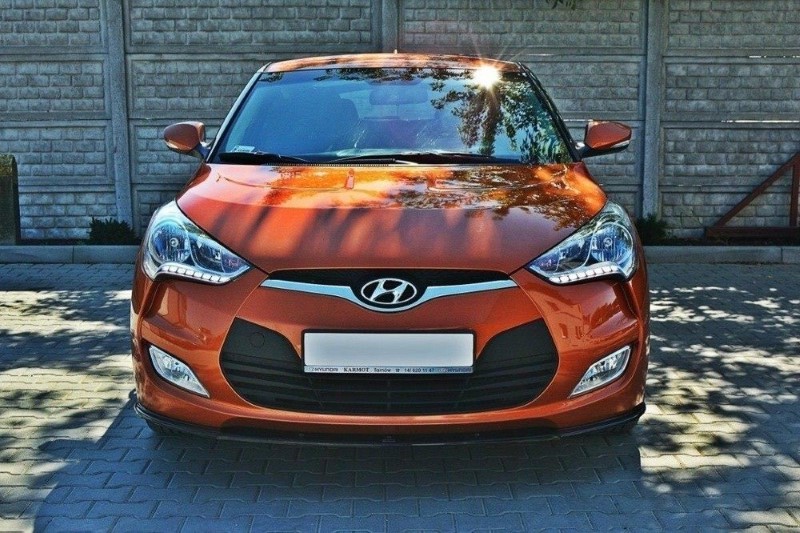 Voorspoiler Hyundai Veloster Glanzend Zwart