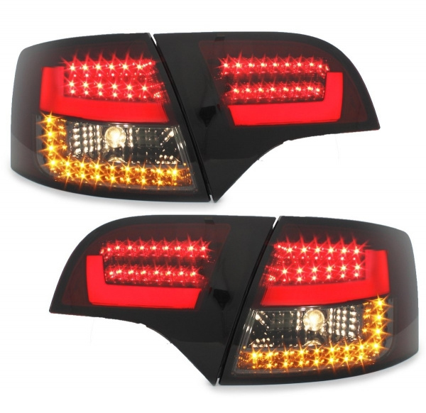 Taillights Audi A4 8E B7 04-08 Avant Dynamic LED black/smoke
