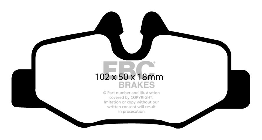 EBC Brakes MERCEDES BEDRIJFSWAGEN Vito 2.1 TD 2006-.. Remblokken