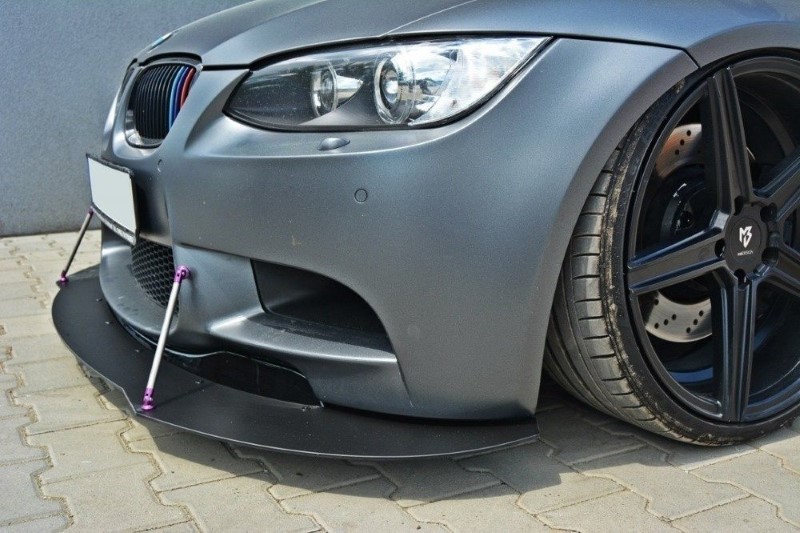 Voorspoiler BMW M3 E92 / E93 (Preface Model) Racing Glanzend Zwart