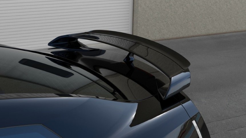 Spoiler uitbreiding Nissan GT-R Maxton Design glans zwart