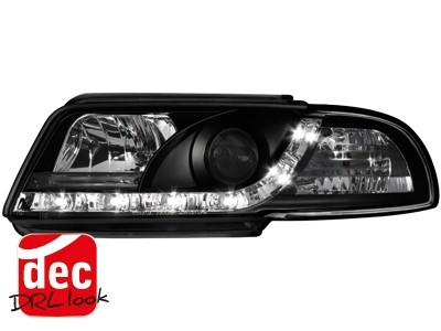 Faros Audi A4 B5 99-01 LED Los ojos del Diablo Dayline negro