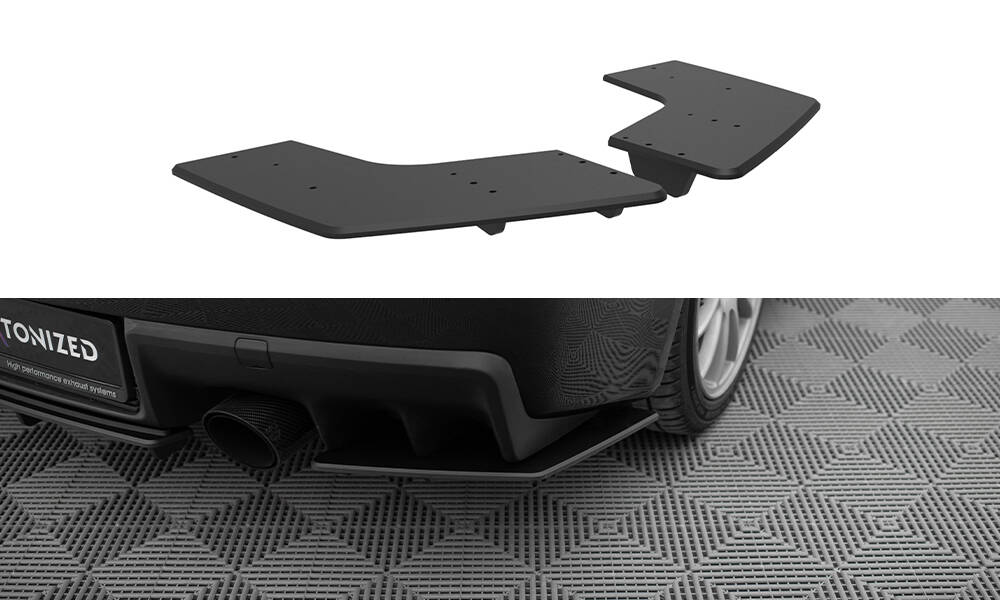 Street Pro Achterzij Spoilers Mitsubishi Lancer EVO X Maxton Glanzend zwart