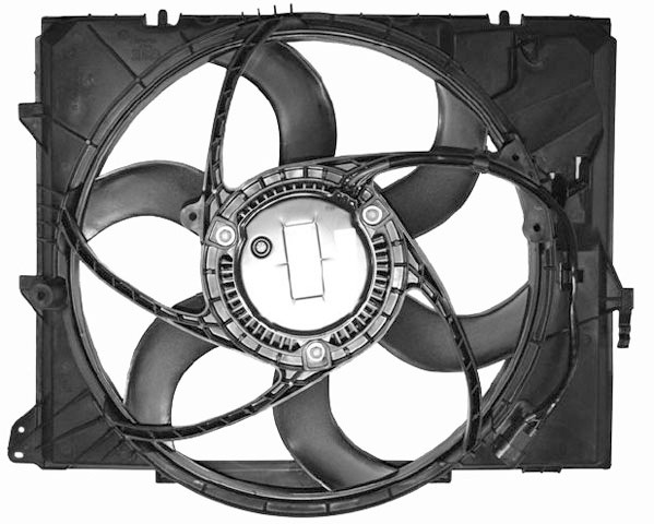 Radiator FAN BMW E87/E90 04-07 490mm BENZINE 490 mm +/-AC