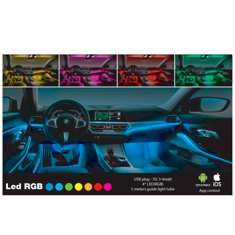 Simoni Racing Interieur Sfeerlicht RGB LED - 5 meter