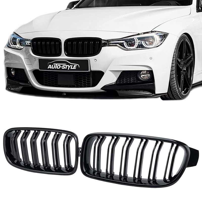 Glanzend zwarte Grills BMW 3-Serie F30/F31 2012-2016 M-Style