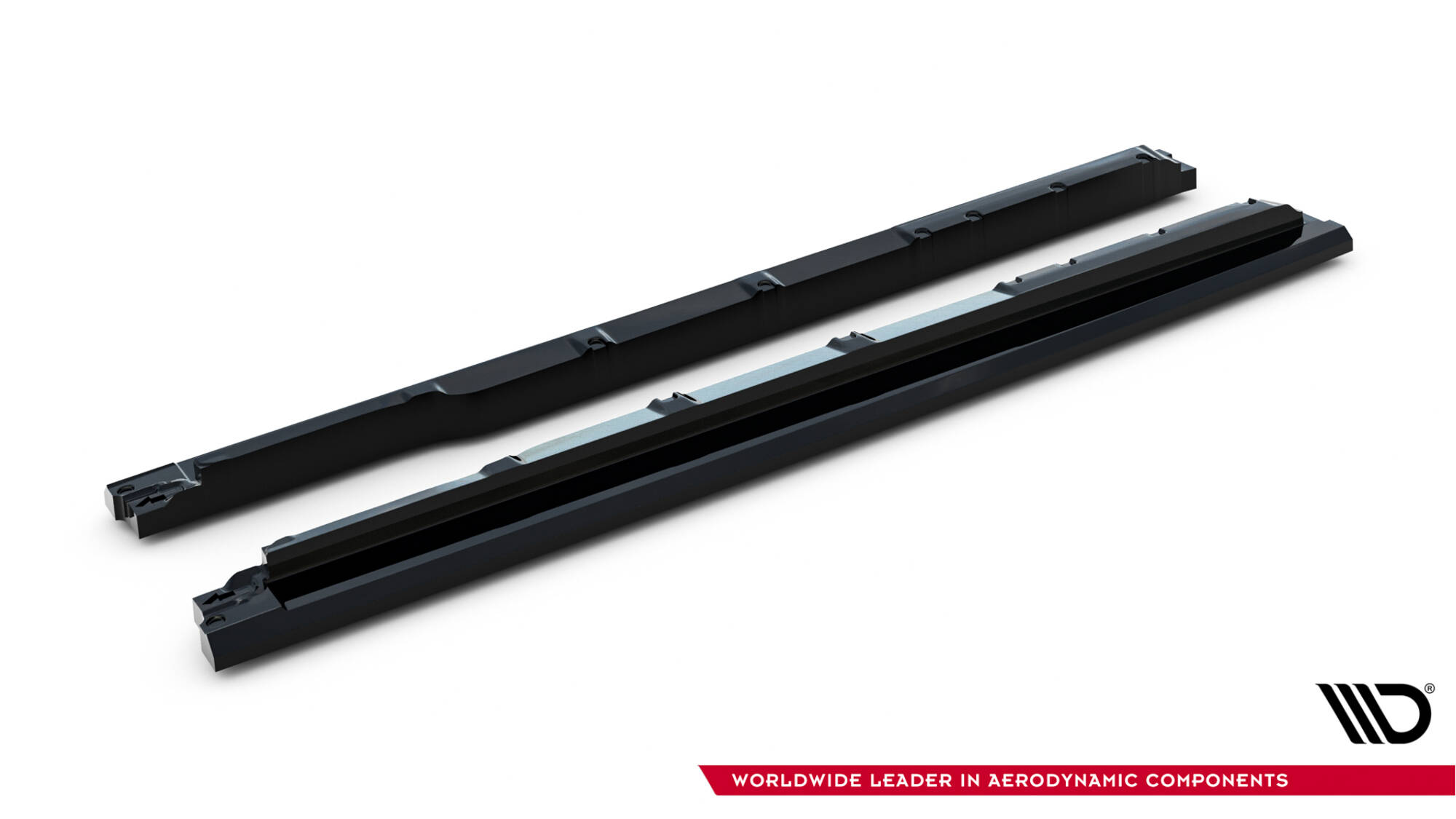 Zijskirts Lexus RX MK4 Facelift (versie zonder OEM sidesteps) Maxton Glanzend zwart