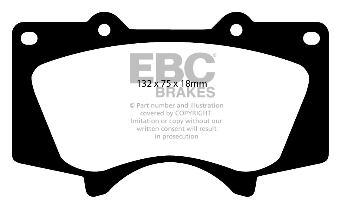 EBC Brakes TOYOTA Landcruiser 4.0 (GRJ120) 2003-2008 Remblokken