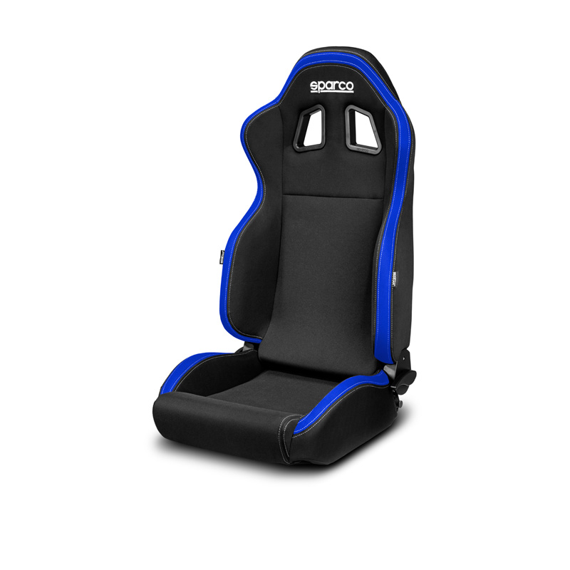 Sparco Sportstoel R100 MY22 - Zwart/Blauw - Verstelbaar