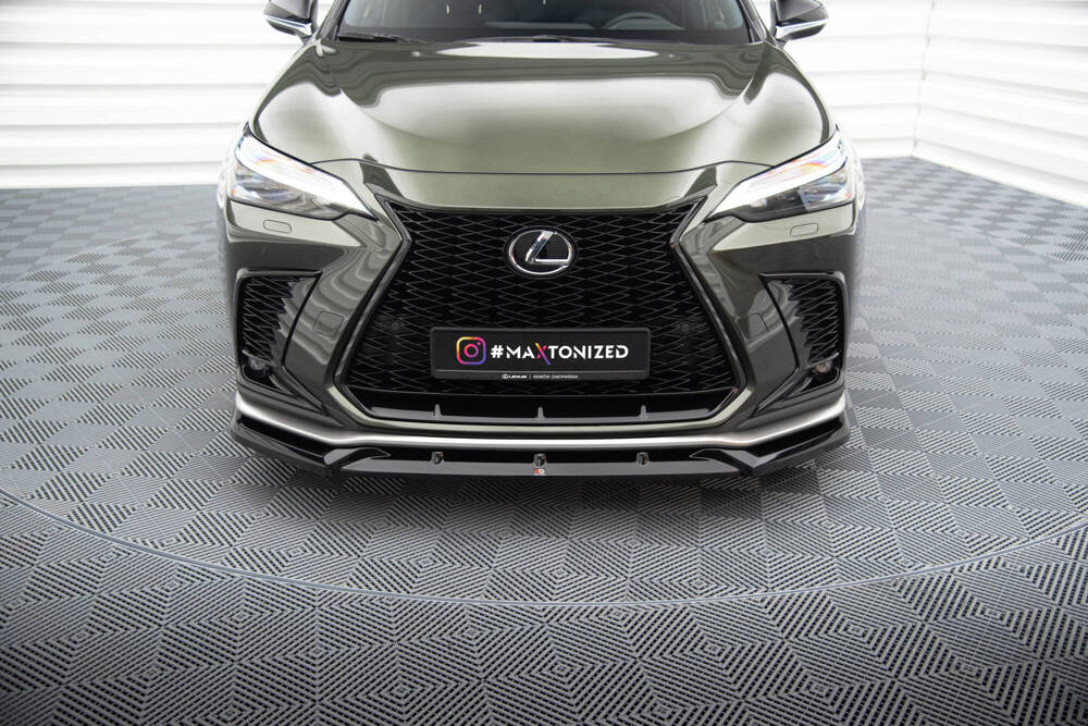 Voorspoiler V.2 Lexus NX F-Sport Maxton Glans Zwart