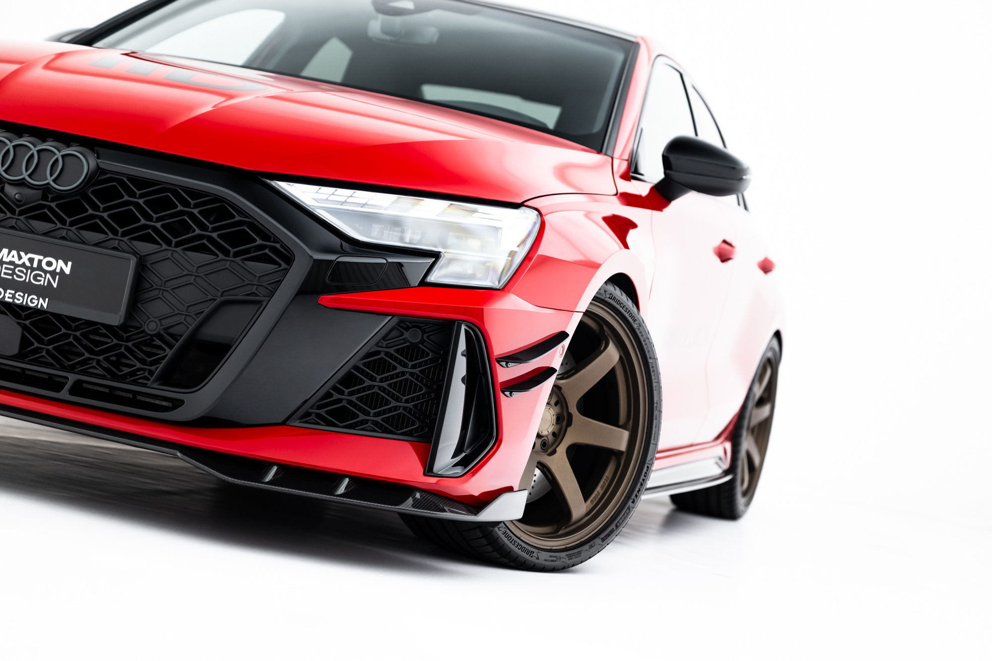 Prepreg Carbon Fiber Voorspoiler – Audi RS3 Sedan 8Y Facelift Maxton Design