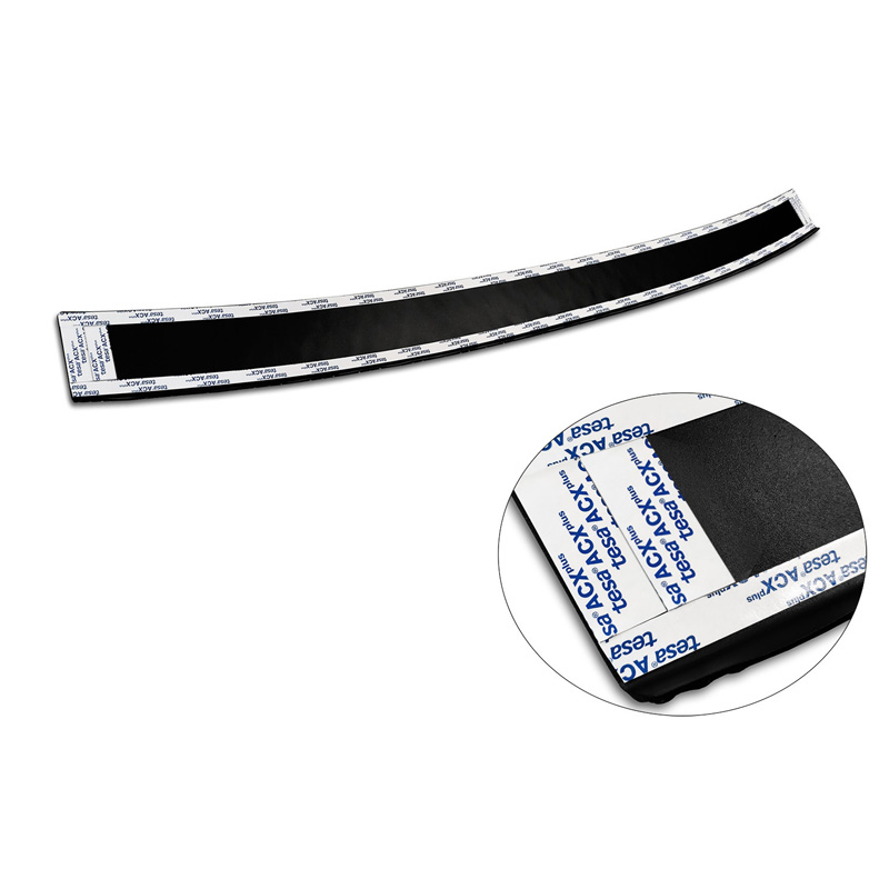 Matzwart Aluminium Achterbumperprotector  Volkswagen Touran III 2015- incl. R-Line 'Riffled Plate'