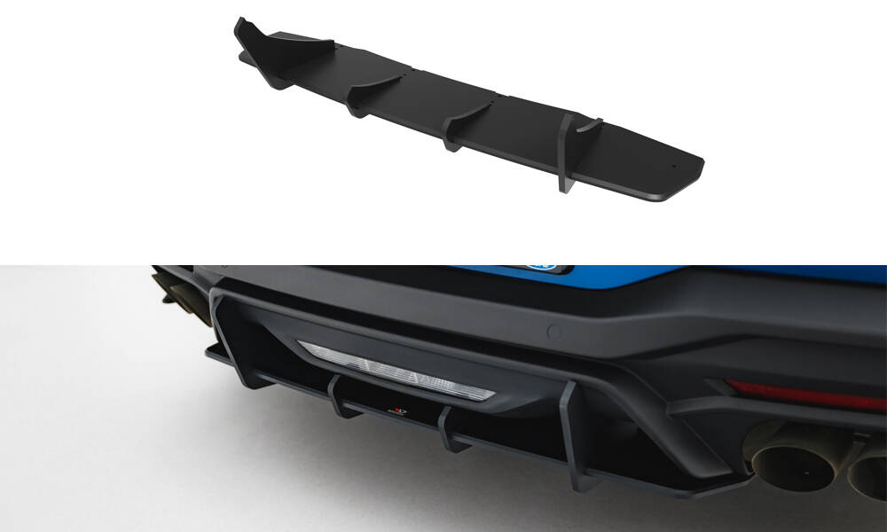 Street Pro Achter Diffuser Ford Mustang GT MK7 Maxton Glanzend zwart