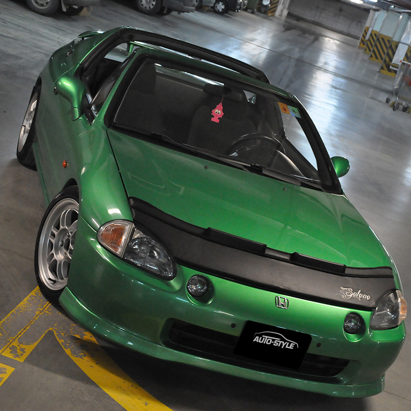 Motorkapsteenslaghoes  Honda CRX Del Sol 1993-1997 zwart