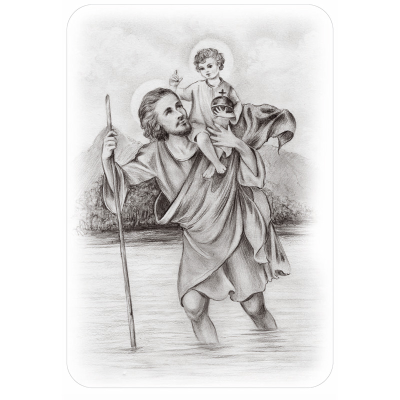 Auto Tattoo Sticker St.Christopher - 33x47,5cm