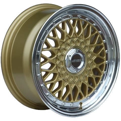 Lenso Wheels BSX 15 pulgadas replica ruedas gold