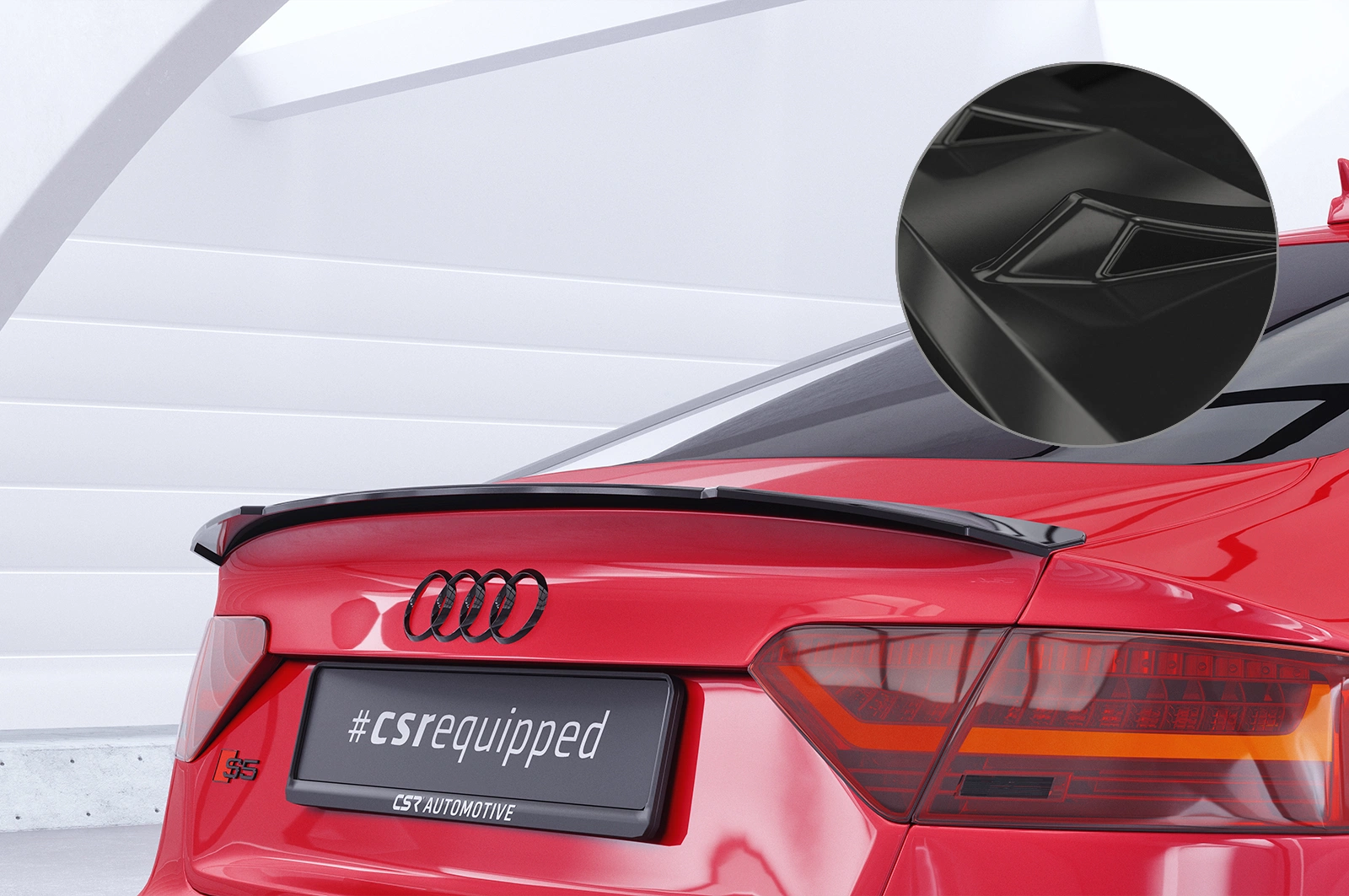 Achterspoiler Audi A5 / S5 8T Sportback (2009–2016) Glans Zwart – CSR Automotive