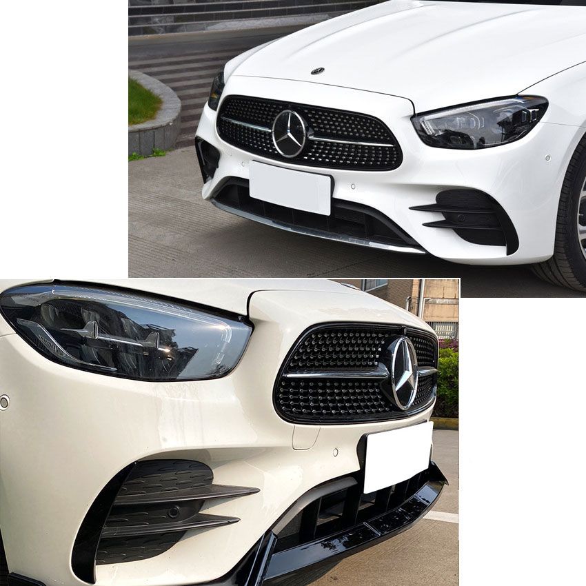 Voorspoiler Mercedes E Klasse W213 / C238 AMG Pakket FL Glans Zwart