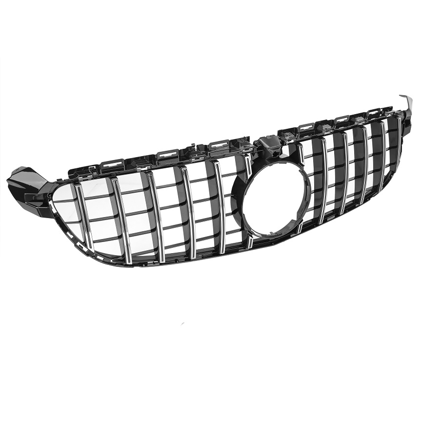 Grill Mercedes W205 AMG 13-18 Zwart Chroom Camera GT Lool