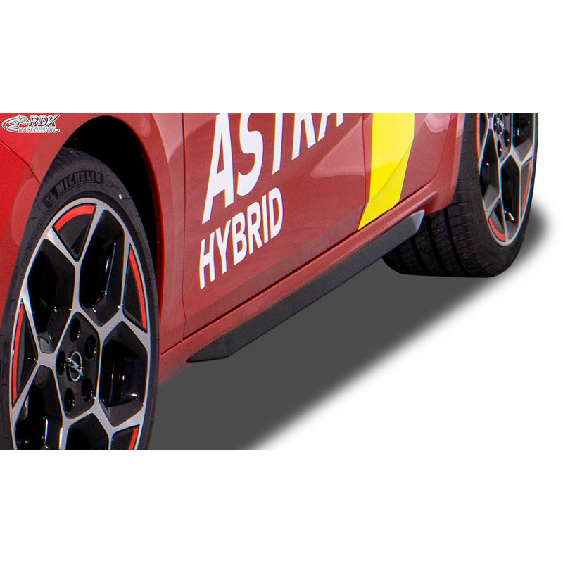 Sideskirts 'Slim'  Opel Astra L Hatchback 2021- (ABS zwart glanzend)