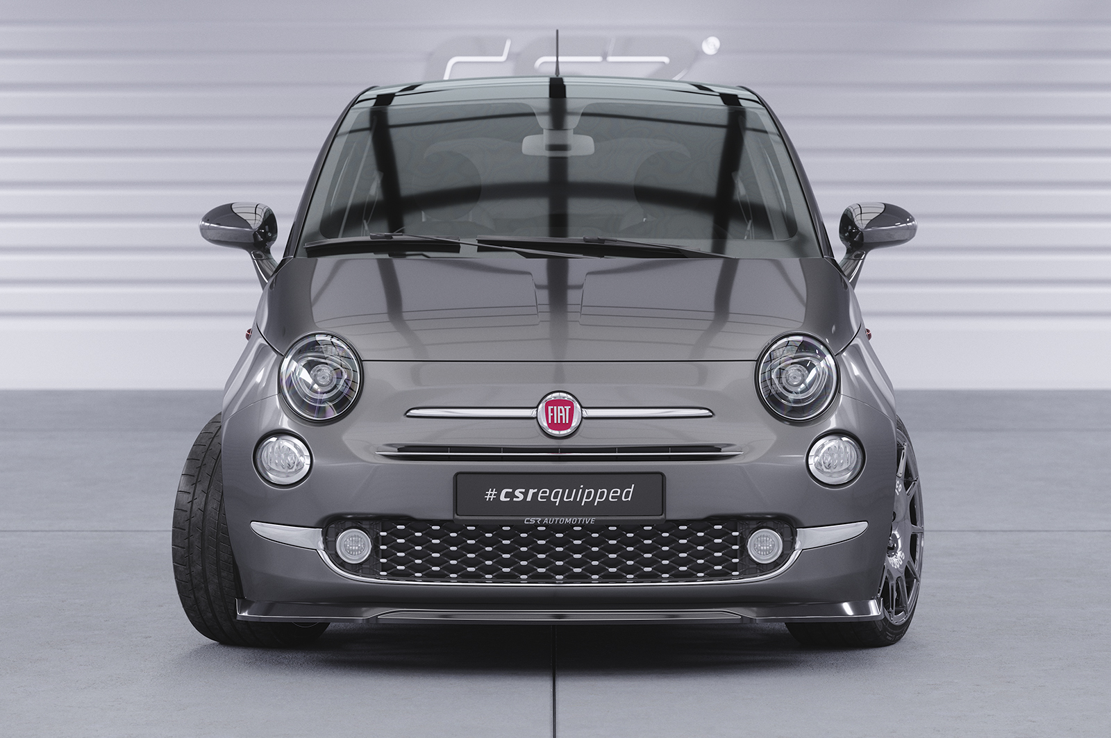 Voorspoiler Fiat 500 CSR Glans Zwart