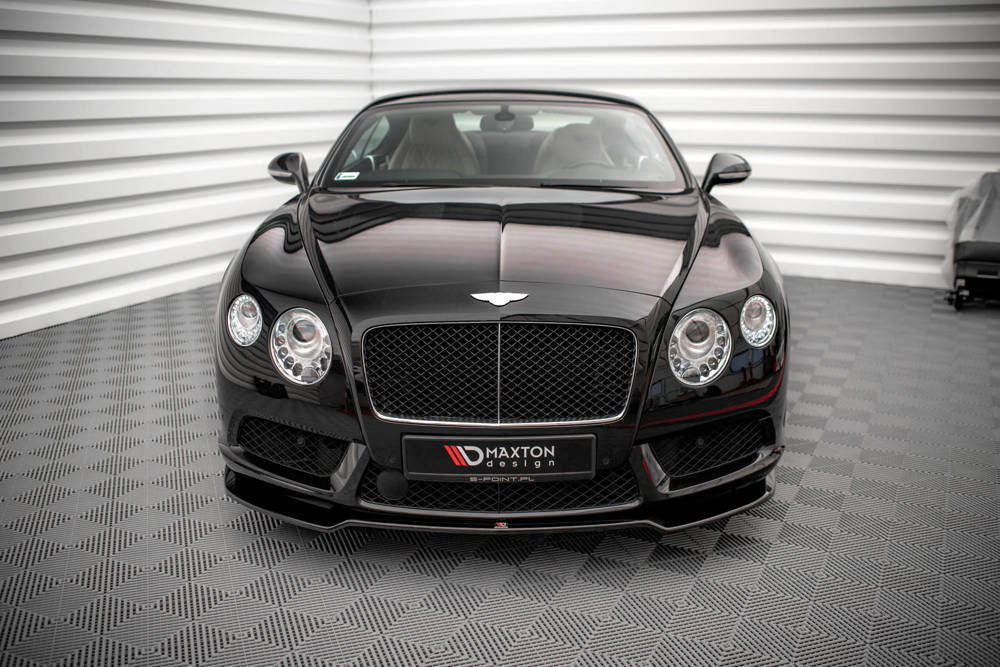 Voorspoiler V.1 Bentley Continental GT V8 S MK2 Maxton Glans Zwart