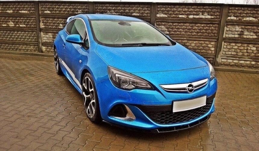 Voorspoiler Opel Astra J OPC/VXR Maxton Design glans zwart