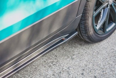 Zijskirts VW T-Cross Glans Zwart