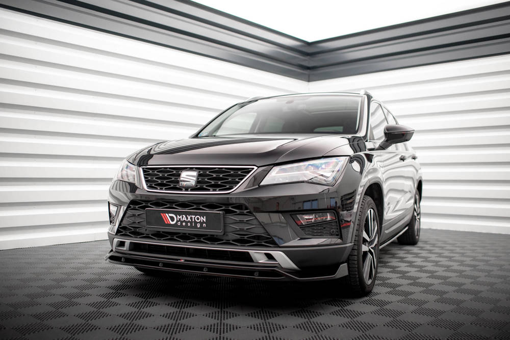 Voorspoiler Seat Ateca Mk1 Maxton Glans Zwart