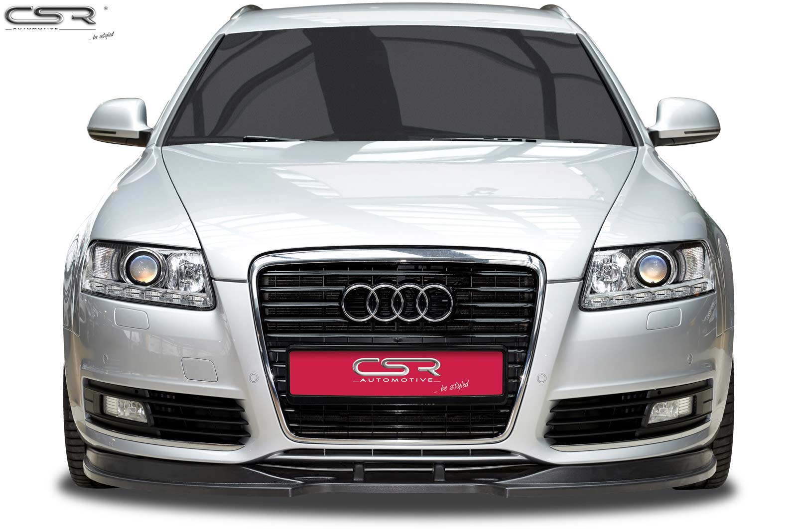 Voorspoiler Audi A6 4F S-Line Glans Zwart – 09/2008–2011