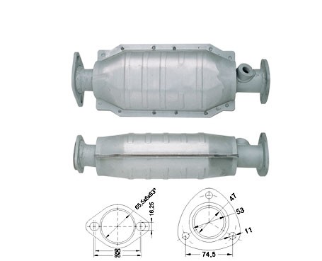 Honda CIVIC 1.4i 16V 1396 cc 66 Kw / 90 cv D14A4 Magnaflow CAT B