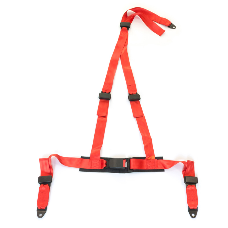 SeatBelt Racing 3-Pnt Red + E-mark