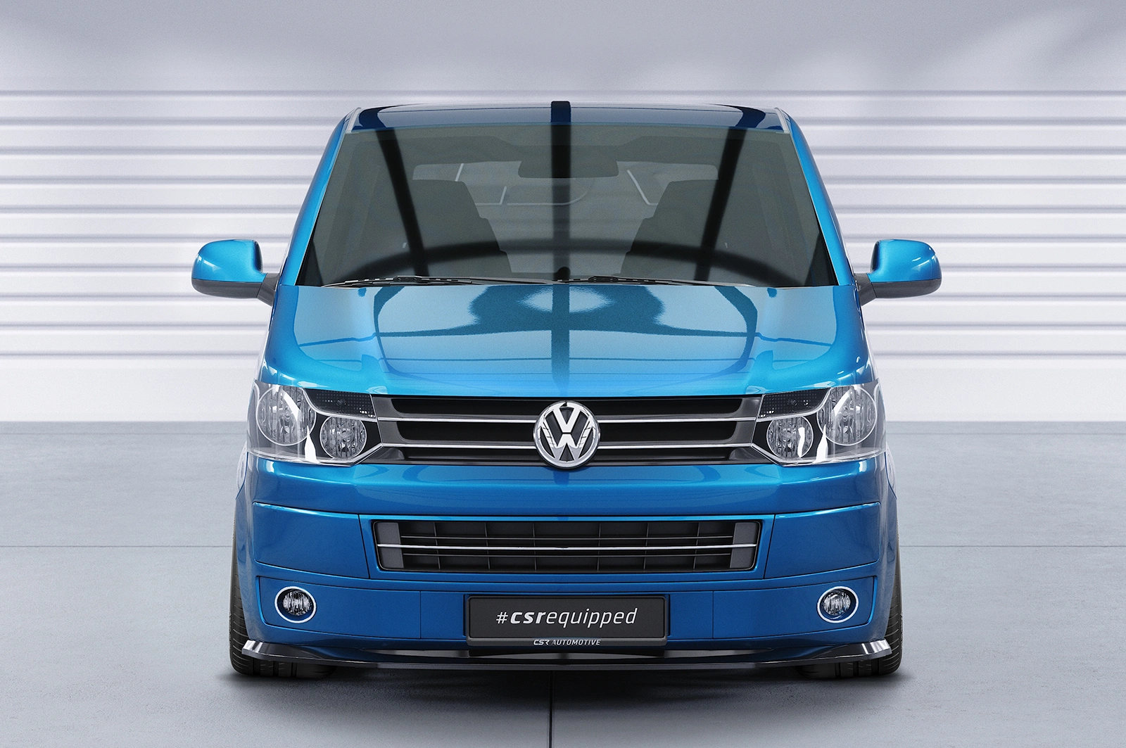 Voorspoiler VW T5 Bus glans zwart – 09/2009–07/2015