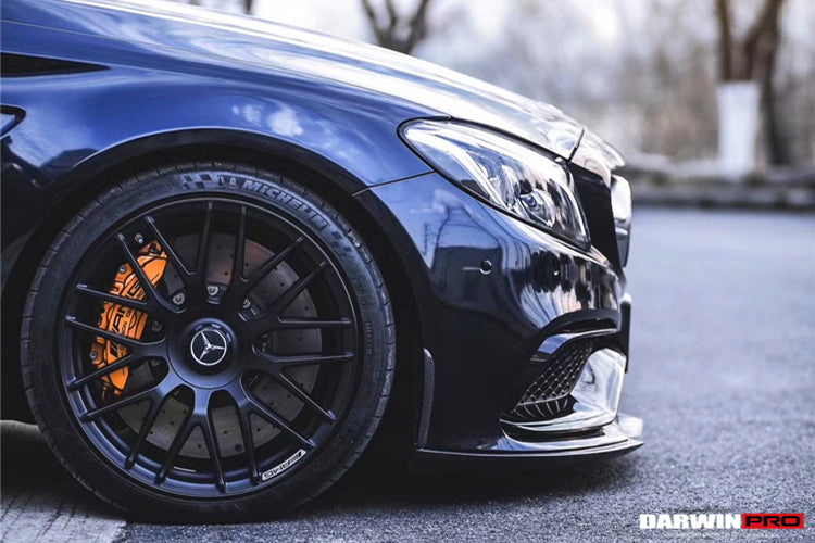 Mercedes Benz W205 C63/S AMG Sedan BKSS Style Carbon Fiber Voorspoiler 2015-2021