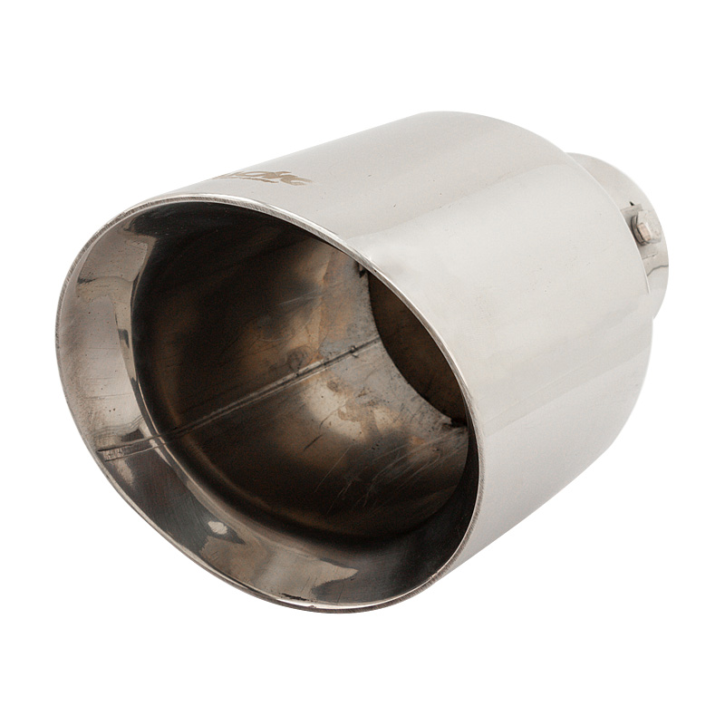 Simoni Racing Uitlaatsierstuk Rond/Schuin RVS - Ø114xL210mm - Montage ->60mm