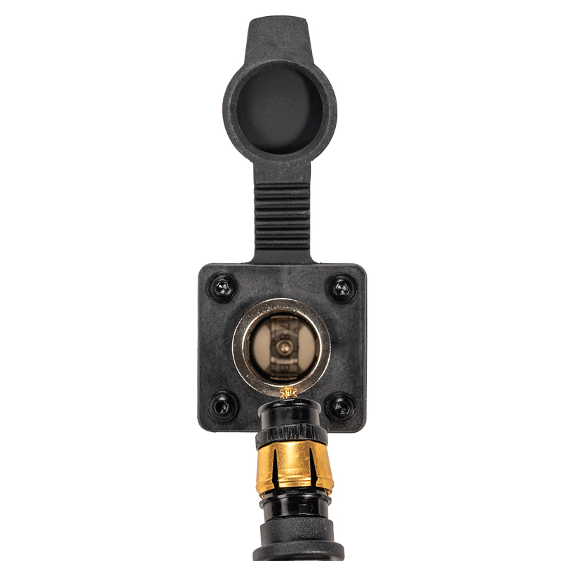 Optimate 12V-aansluiting – Weerbestendige AUTO-aansluiting met SAE-aansluitkabel