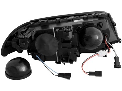 Faros para BMW E46 4 door 98-01. Angel Eyes cromo