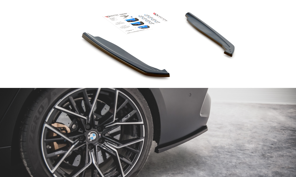 Zijdiffusers V.2 BMW M8 Gran Coupe Maxton Glans Zwart