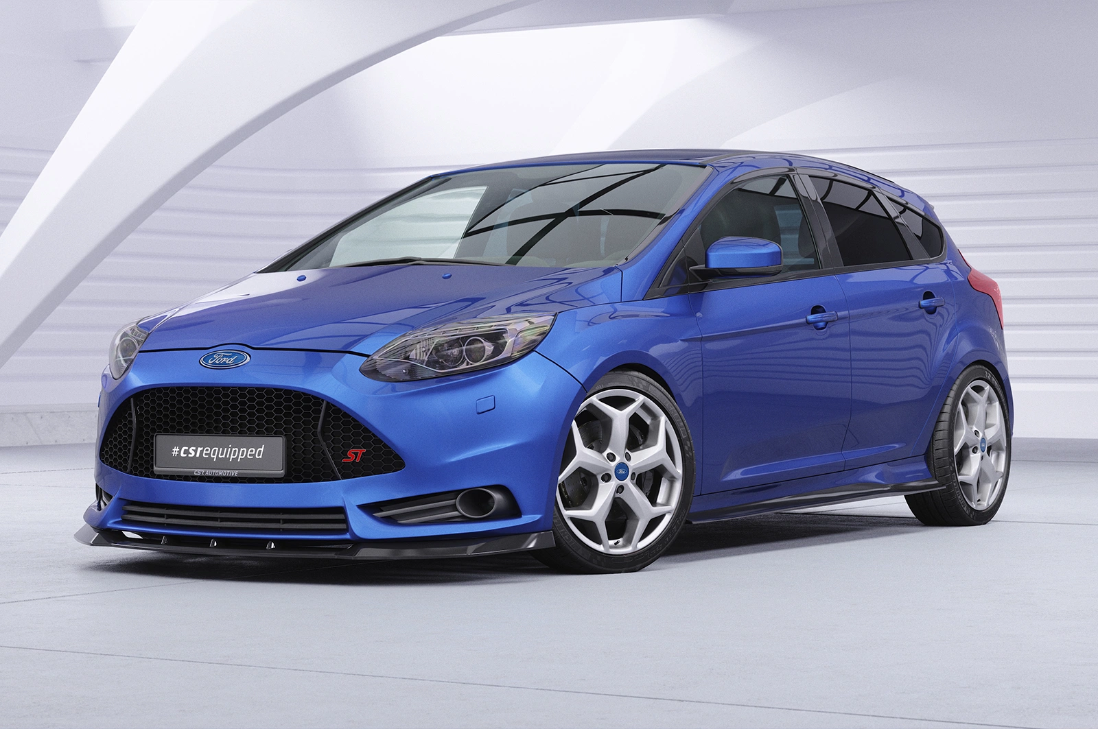 Voorspoiler Ford Focus MK3 ST glans zwart – CSR Automotive (2012-2015)