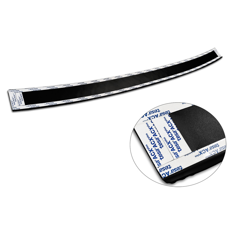 Matzwart Aluminium Achterbumperprotector  Volvo XC60 II 2017-2021 & FL 2021- incl. R-Design 'Riffled Plate'
