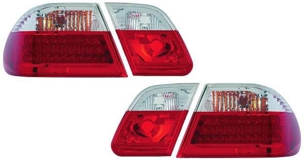 Luces traseras LED Mercedes E-Class W210 rojo/blanco