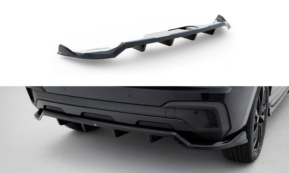 Achter Diffuser Skoda Kamiq Monte Carlo MK1 Facelift Maxton Glanzend zwart