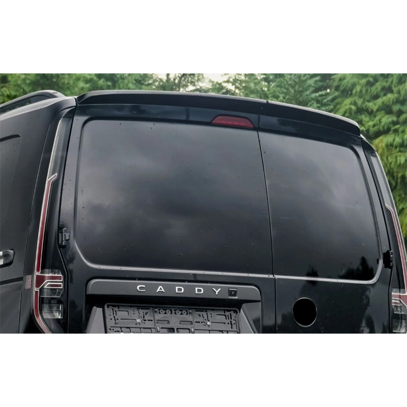 Dakspoiler  Volkswagen Caddy V Box/MPV 2020- (met 2 achterdeuren) (ABS Glanzend zwart)