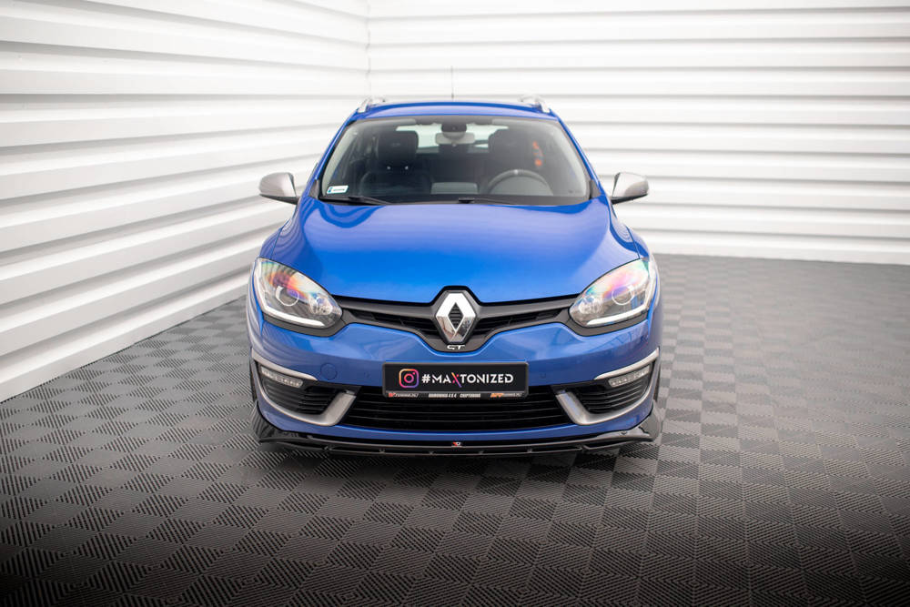 Voorspoiler Renault Megane GT Line Grandtour FL Maxton Glans Zwart
