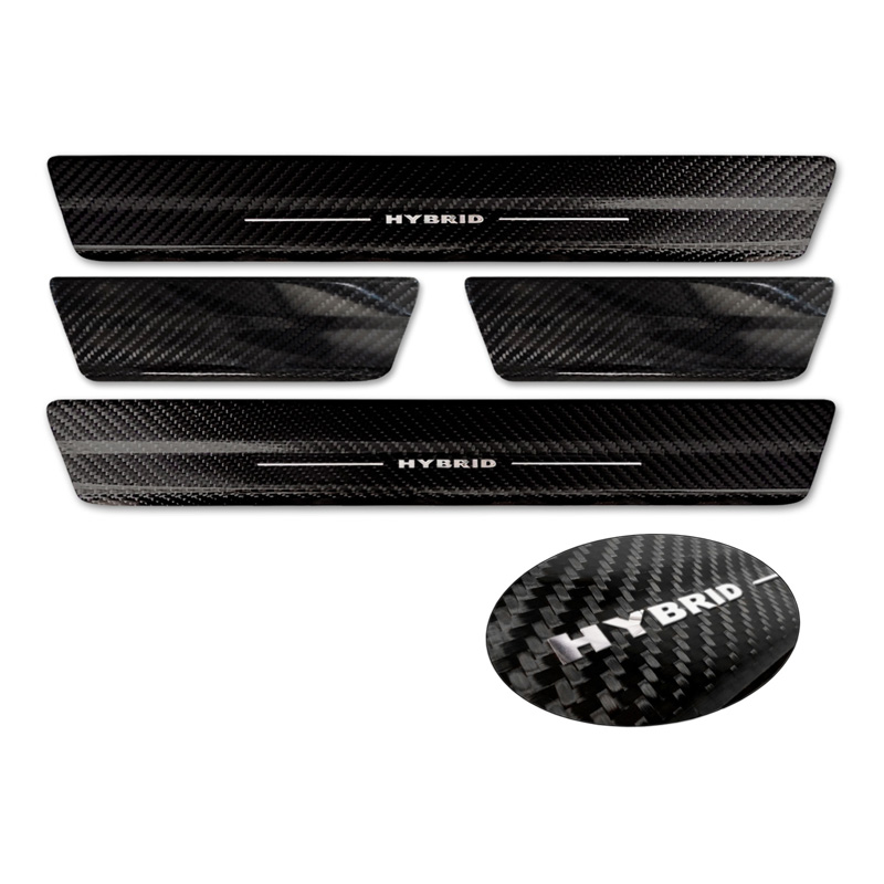3D Zwart Carbon Instaplijsten  Toyota RAV-4 (5th Gen) 2018- & Suzuki Across 2022- 'Hybrid' 2-delig