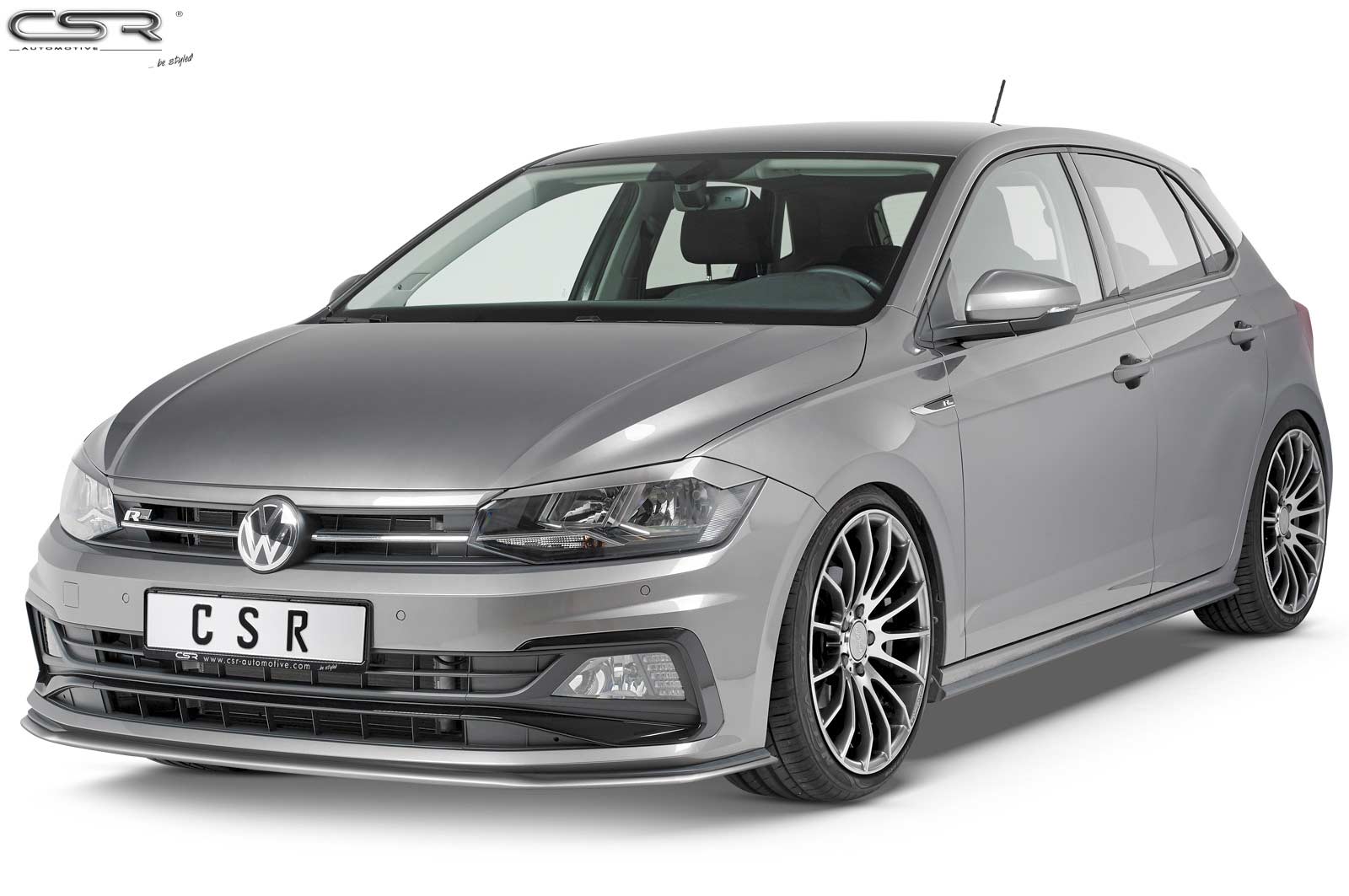 Koplampspoiler VW Polo VI (Typ AW) CSR Glans Zwart