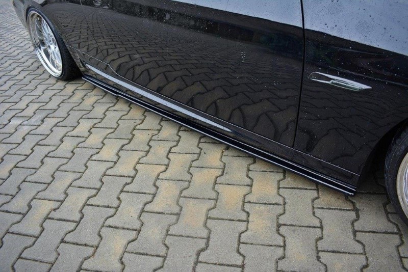Zijskirts Diffusers BMW 3 E92 M-PACK FACELIFT Glanzend Zwart